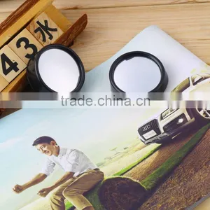 JXZ-008 2pcs/SET Universal Driver 2 Side Wide Angle Wideangle Sticker Round Convex Car Vehicle Mirror Blind Spot Auto RearView f thumbnail-4