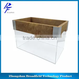 Wooden Ice Bucket Ice Bucket With Flashing LED Ice Bucket Logo Printing Quality Choice thumbnail-6