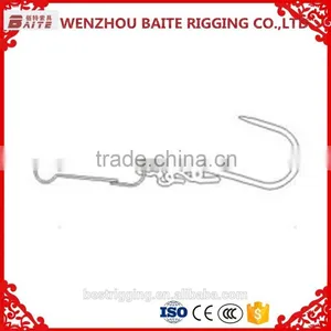 Carabiner Wholesale China Supplier Hardware Steel Nickel Plated Pig Nose Ring With S Hook and 4293W Hook in Rigging Manufacturer thumbnail-2