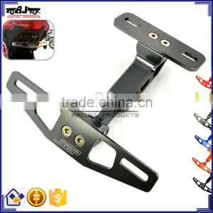 BJ-LPL-033 Top Quality CNC Aluminum Universal Motorcycle Plate Holder Motorcycle thumbnail-1