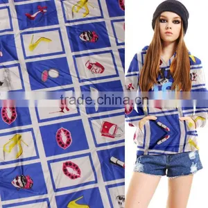 Poplin Weave Woven Cotton Print Fabric for Girls Dresses 2016 thumbnail-1