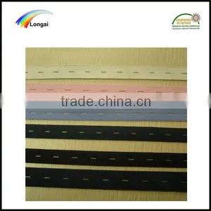 Wholesale Garment Use Polyester Elastic Rubber Webbing Band With Button Hole thumbnail-1