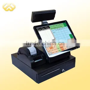 POS1501 15 Inch All In One Touch Screen POS Machine With Embedded Software thumbnail-1