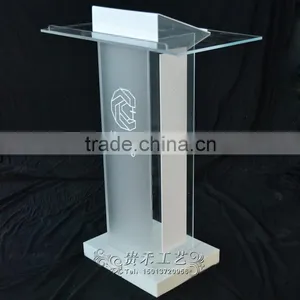 Modern Wooden Church Pulpit Acrylic Church Podium Lectern Supplier's Choice thumbnail-4