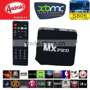 Newest Mx PRO TV Box Kodi Preloaded Amlogic S805 4K and H.265 Quad Core Smart TV Box thumbnail-6