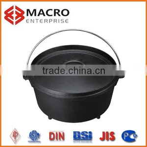 Black Painting Cast Iron Camp Dutch Oven Pot/potjie Pot thumbnail-1