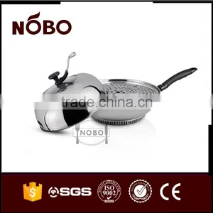 Stainless Steel Frying Pan Steamer With Lid thumbnail-2