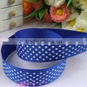 Regular Small Dots Printed Grosgrain Ribbon thumbnail-1