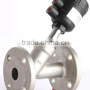 Double Two-way Angle Seat Valves With Flange thumbnail-1