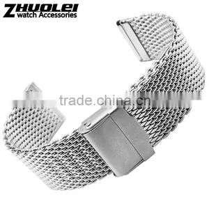 Milanese Classic Buckle Stainless Steel Watchband 20mm 22mm thumbnail-1