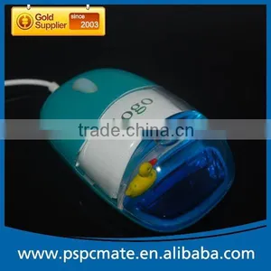 New Computer USB Wired Gift Liquid Aqua Mouse With Light-up Logo thumbnail-1