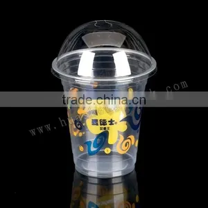 12oz Microwave Disposable Cup With Lid, Plastic Disposable Cup 12oz With Lid, 12oz Disposable Logo Plastic Cups thumbnail-1