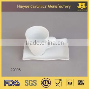 Ceramic Latte Cups, Coffee Cup and Saucer Set thumbnail-1