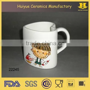 Ceramic Heart Shape Cup 350ml Cup Heart Shape With Printing thumbnail-4