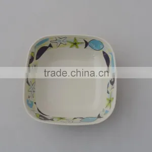 Eco Bamboo Fiber Square Bowl thumbnail-3