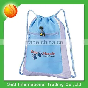 Bright Nice Design Drawstring Shoe Bag With Zipper Pocket and CD Holder thumbnail-1