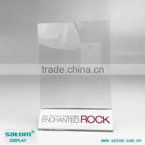 Low Price High Quality Triangle Tabletop Acrylic Menu Stand thumbnail-1