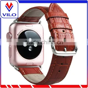 Genuine Leather IWatch Band Strap+Classic Metal Buckle for Apple Watch 38mm/42mm thumbnail-1
