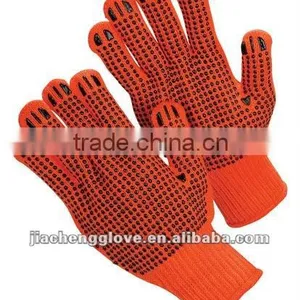 String Knit Gloves With PVC-dots on Both Sides, Knit String Glove, Working Gloves thumbnail-1