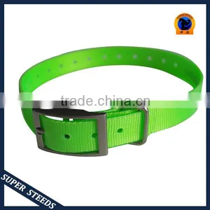 French TPU Dog Collar in Blaze Orange Adjustable thumbnail-3