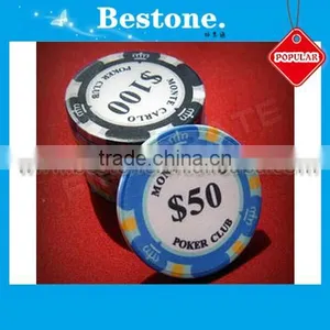 Monte Carlo Ceramic Poker Chips thumbnail-1