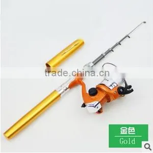 1 Meter Pen Style Fishing Rod Spinning Wheel Portable Mini Pen Fishing Rod Pole Kit H3 thumbnail-4