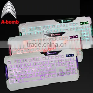 2016 A-bomb Waterproof Keyboard Mechanical Gaming Computer Keyboard With LED Light thumbnail-3