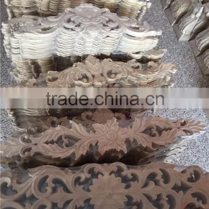 Hand Carved Decorative Wood Caving Solid Wood Moulding thumbnail-1