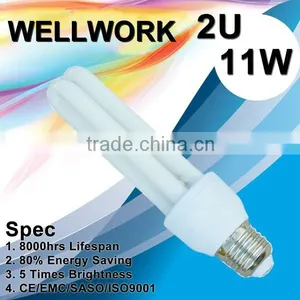2U 11W Energy Saving Light/CFL Light/Saving Light/Save Energy Light E27 6500K thumbnail-1