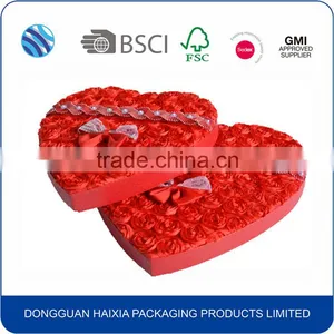 Custom Cardboard Paper Red Heart Shape Gift Box thumbnail-1