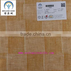 100%LINEN DOBBY FABRIC CHECK thumbnail-1