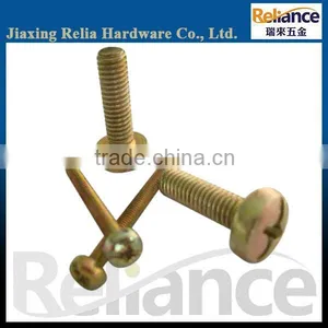 Full Threaded Galvanized Yellow Zinc Plated Phillips Fillister Head Machine Screw thumbnail-1