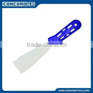 25 mm Stainless Steel Blade Blue and Red 7-hole Plastic Handle Scraper Putty Knife China Tool thumbnail-1