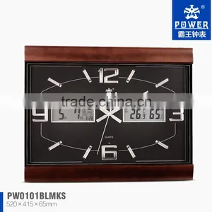 2014 Hot Sale Wooden Standard Led Wall Clocks thumbnail-1