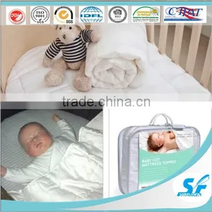 100% Cotton Waterproof Microfiber Down Mattress for Baby Bed thumbnail-1