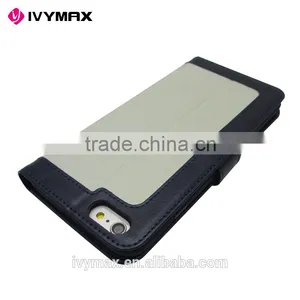 IVYMAX China Mobile Phone Accessories Flip Wallet PU Leather Magnetic Phone Case Cover For Apple Iphone 6 Case thumbnail-2