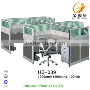 Comfortable Wooden Type 4 Person Bookcase With Computer Desk thumbnail-5
