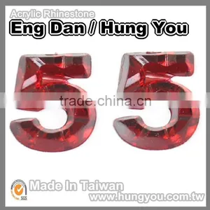 Unique Design Machine Cut Non HotFix Numeral Rhinestone thumbnail-3