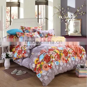 2015 Fashion Rose Flower Comfortable Chinese 100% Natural Cotton Bedding Set/fitted Sheet thumbnail-2