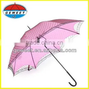 23''auto Open Fashion Parasol Lace Umbrella thumbnail-1