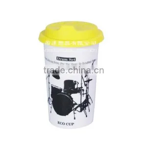 2015 Ceramic Cup With Silicone Lid thumbnail-1