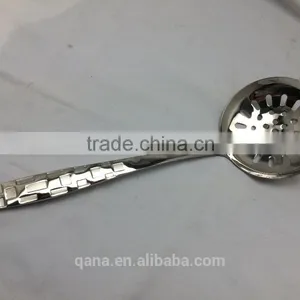 STAINLESS STEEL SLOTTED SKIMMER STRAINER SIEVE SPATULA KITCHEN UTENSIL SPOON thumbnail-1