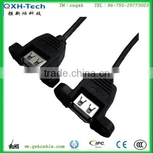 Custom USB Cable With Screws USB Panel Mount Cable thumbnail-1