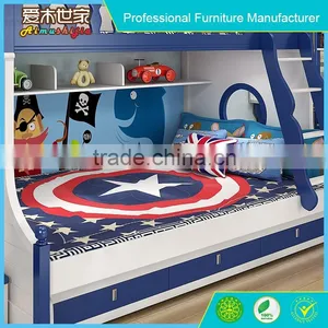 Popular Pull Dow Children Bunk Bed With Queen Size thumbnail-4