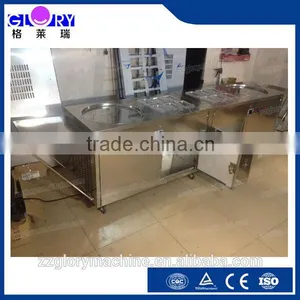 Multi-functional Flat Single Pan & 6 Toping Pans Flat Pan Fried Ice Cream Machine Quality Choice thumbnail-1