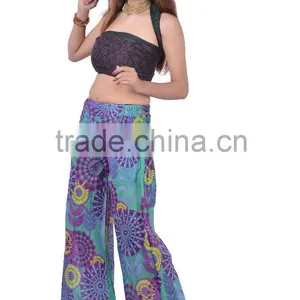 Cotton Printed Trousers Yoga Pant Plazzo Trouser thumbnail-1