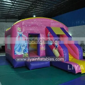 Mini Inflatable Bouncer Combo Jumping Bouncy Castle With Slide thumbnail-1