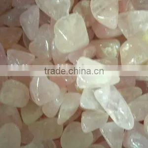 Natural Rock Rose Quartz Crystal Tumbled Stone thumbnail-1