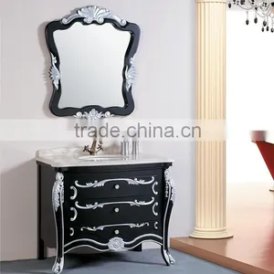 Factory Cheap Antique Bathroom Vanity Cabinet Price Made in China thumbnail-6