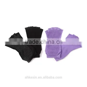 Wholesale Open Toe Indoor Yoga Grip Non Slip Ankle Socks thumbnail-5